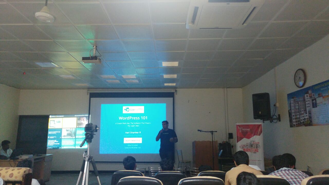BarCamp Kerala Hari Shanker